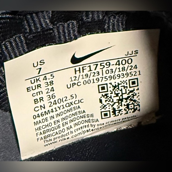 Womens‎ Nike Athletic Sneakers Denim Blue Size 7 - Picture 6 of 6